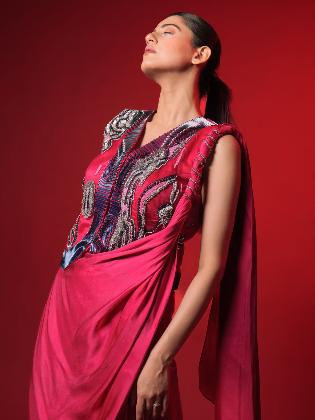 Awake Mode Draped Saree