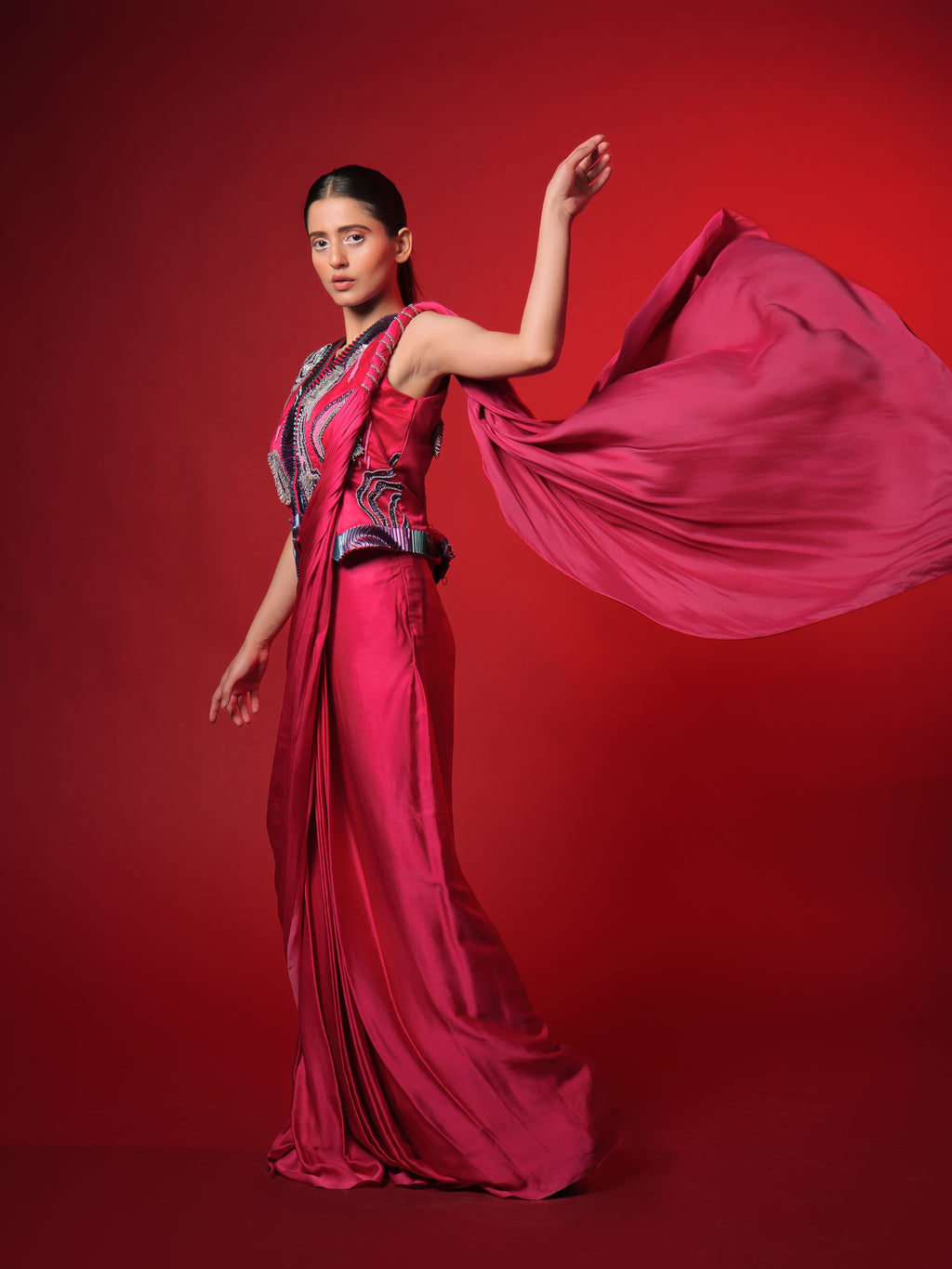 Awake Mode Draped Saree