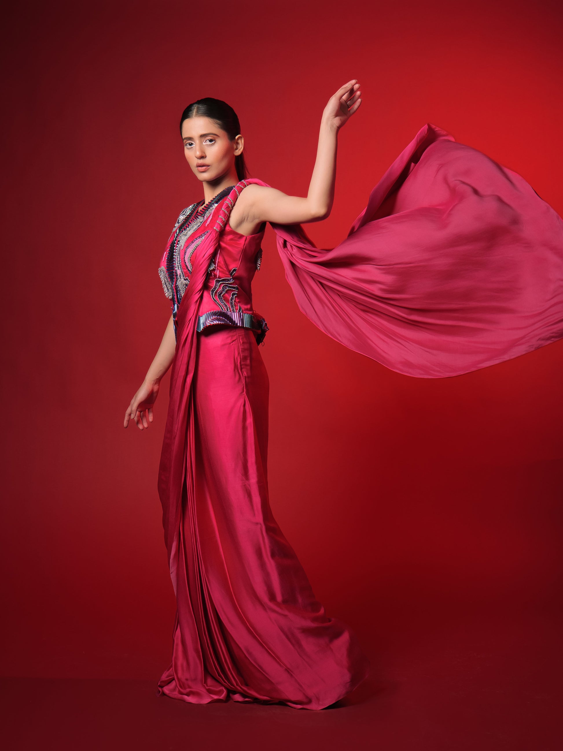 Awake Mode Draped Saree