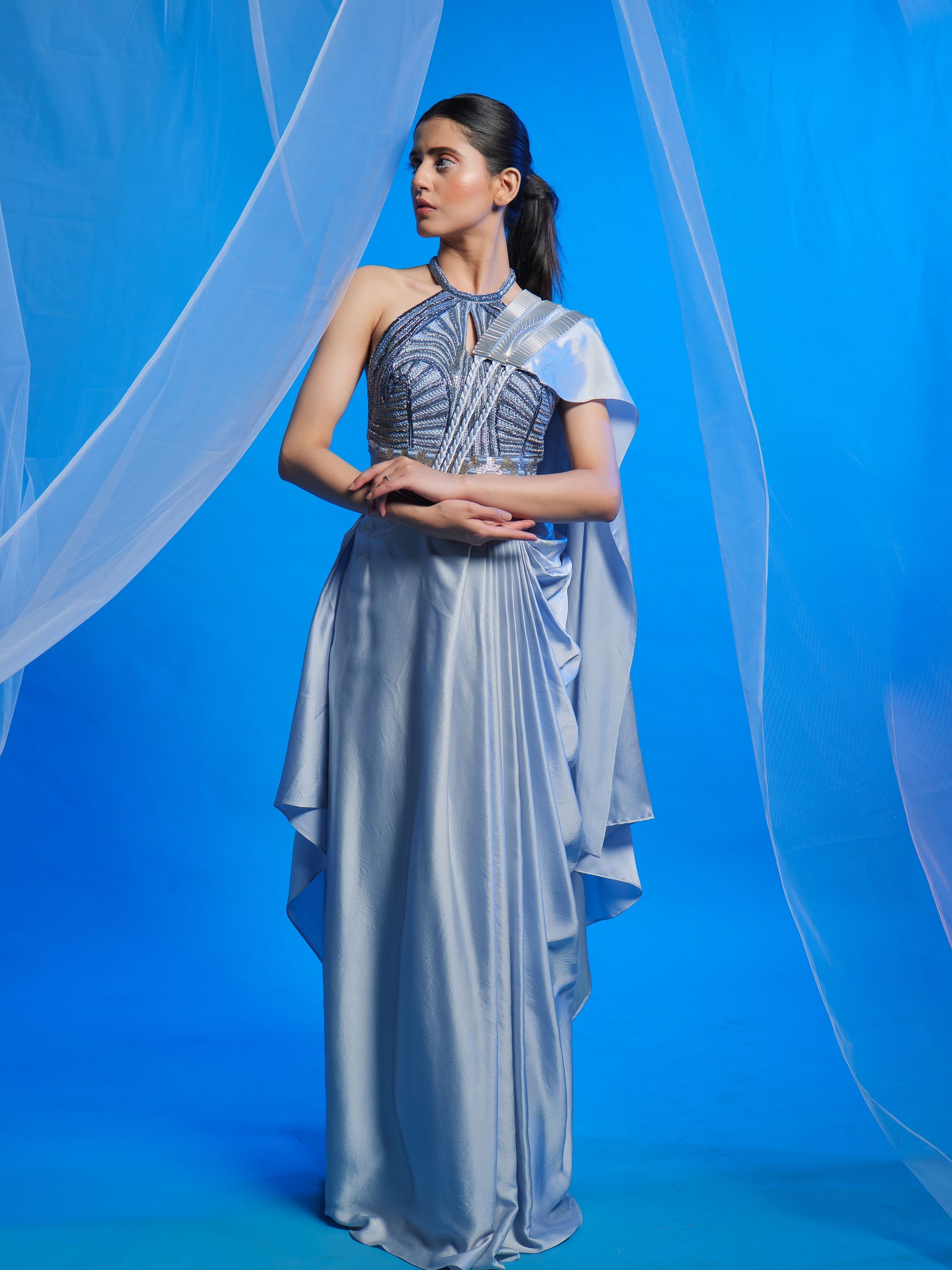 Soft Trigger Draped Saree