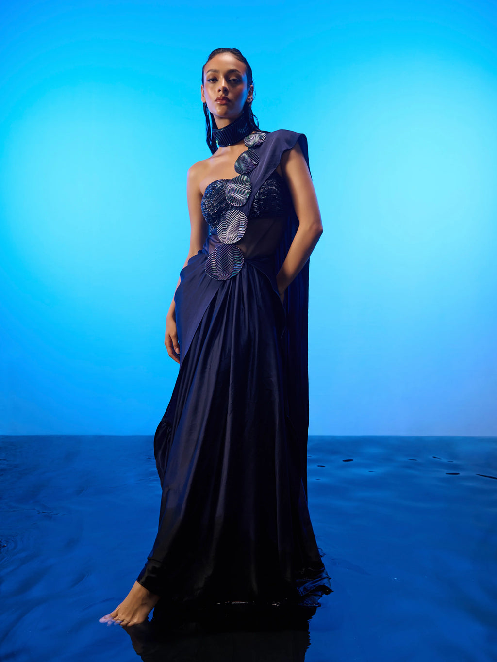 Oceanic Swirl Gown