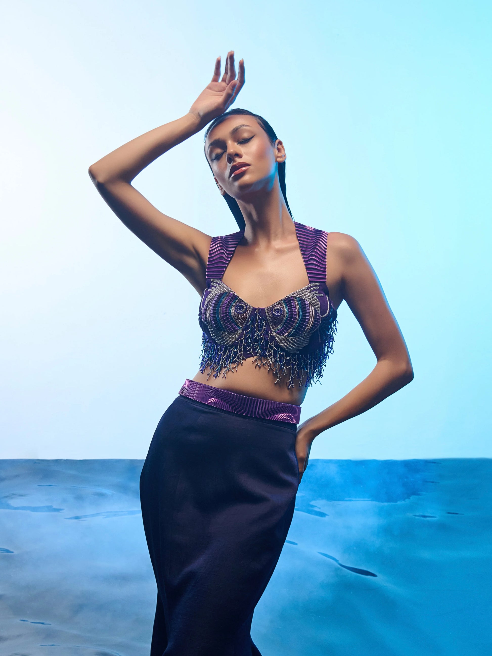 Currents of Love Skirt Set full view